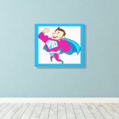 SUPER DAD CANVAS AFDRUK (Insitu (Houten vloer))