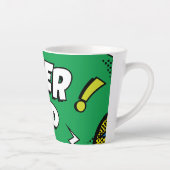 "Super Dad" Colorful Comic Book Pop Art Latte Mok (Rechts)