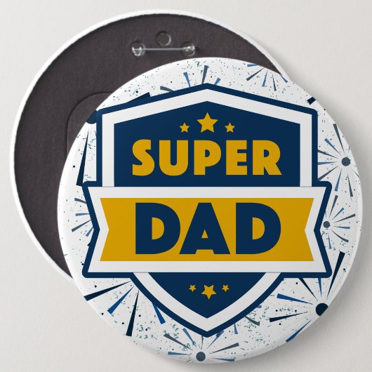 Super Dad Colossal 6" ronde Ronde Button 6,0 Cm (Voorkant /achterkant)