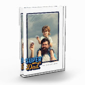 Super Dad Comic Book Photo Gift for Dad Keepomwill Fotoblokken (Links)