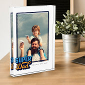 Super Dad Comic Book Photo Gift for Dad Keepomwill Fotoblokken