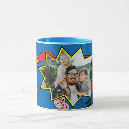 Super Dad Custom Photo Mok (Midden)