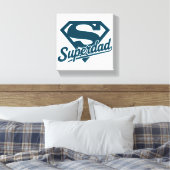 Super Dad Ever Canvas Afdruk (Insitu (Slaapkamer))