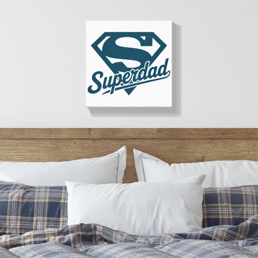 Super Dad Ever Canvas Afdruk (Insitu (Slaapkamer))