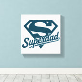 Super Dad Ever Canvas Afdruk (Insitu (Houten vloer))