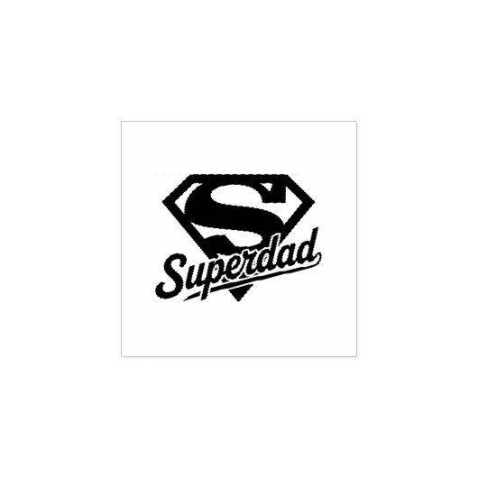 Super Dad Ever Rubberstempel (Afrduk)