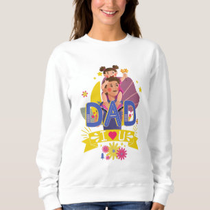 Super Dad Floral Waterverf Trui