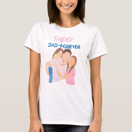 Super Dad Forever | Father’s Day Gift T-Shirt  (Voorkant)