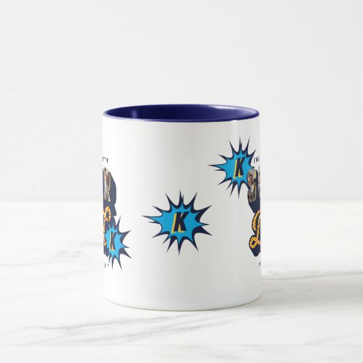 Super Dad Foto's The Man, Myth, Legend Monogram Mok (Midden)