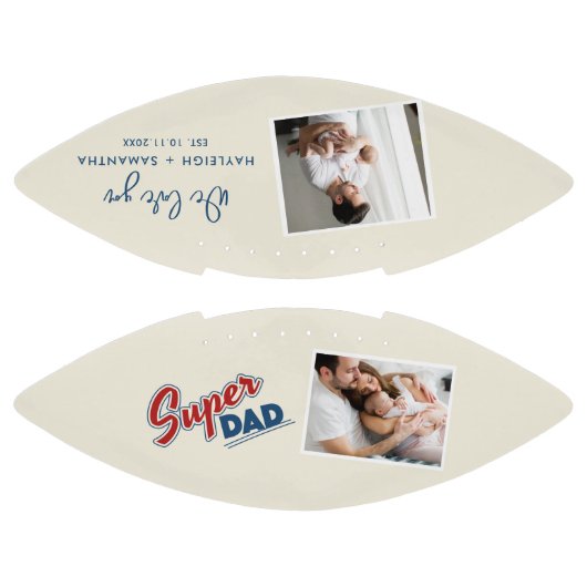 Super Dad Foto's Verjaardag Custom American Football (Panelen)