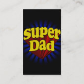 Super Dad, Fresh Red/Yellow/Blue Fathers Day Contactkaartje (Achterkant)