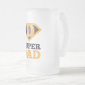 Super Dad Frosted Glass Beer Mok (Voorkant rechts)