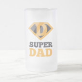 Super Dad Frosted Glass Beer Mok (Center)