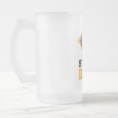 Super Dad Frosted Glass Beer Mok (Links)