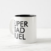 Super Dad Fuel Mok | Daggeschenk vader (Voorkant links)