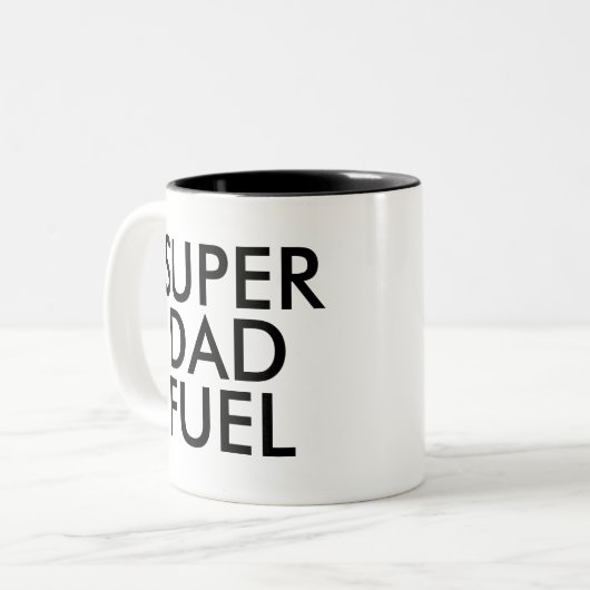 Super Dad Fuel Mok | Daggeschenk vader (Voorkant links)