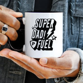 Super Dad Fuel Superheld Fun Comic Monogram Black Mok