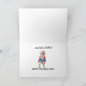 Super Dad Funny Lab / Hond Kaart (Binnen)