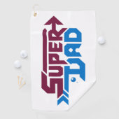 Super Dad Gamer Gift – Cute Retro Golfhanddoek (Insitu)