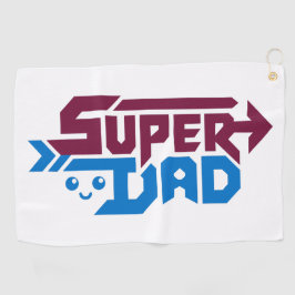 Super Dad Gamer Gift – Cute Retro Golfhanddoek