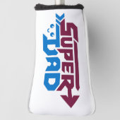 Super Dad Gamer Gift – Cute Retro Golfheadcover (Draai 90)