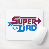 Super Dad Gamer Gift – Cute Retro Muismat (Met muis)