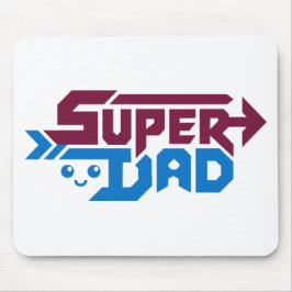 Super Dad Gamer Gift – Cute Retro Muismat