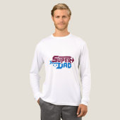 Super Dad Gamer Gift – Cute Retro Tri-Blend Shirt (Voorkant)