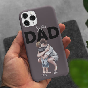Super Dad Gepersonaliseerde Unieke Vaderdag Cadeau Case-Mate iPhone Case