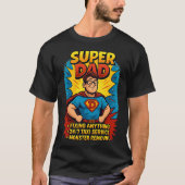 Super Dad Gift - Vaderdag Superhero Comic T-shirt (Voorkant)