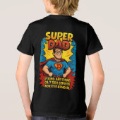 Super Dad Gift - Vaderdag Superhero Comic Tri-Blend Shirt (Achterkant)