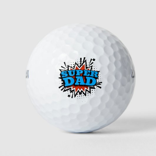 Super Dad Golf Balls Golfballen (Voorkant)
