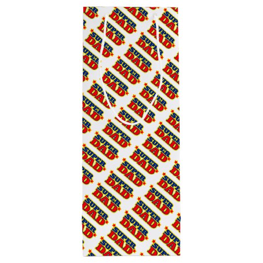 Super dad grafisch gevarieerde cadeautas (Achterkant)