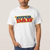 Super Dad grafische slogan t-shirt (Voorkant)