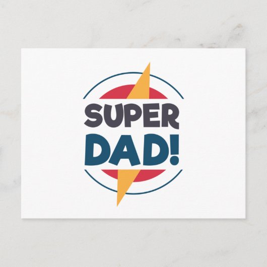 Super Dad Happy Vaderdag | BRIEFKAART (Voorkant)