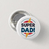 Super Dad Happy Vaderdag | Pin-Button Ronde Button 3,2 Cm (Voorkant /achterkant)