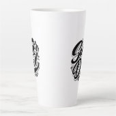 Super Dad Held Typography Ontwerp-67888 Latte Mok (Voorkant)