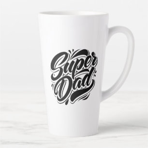 Super Dad Held Typography Ontwerp-67888 Latte Mok