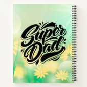 Super Dad Held Typography Ontwerp-67888 Notitieboek (Achterkant)