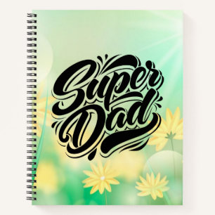 Super Dad Held Typography Ontwerp-67888 Notitieboek
