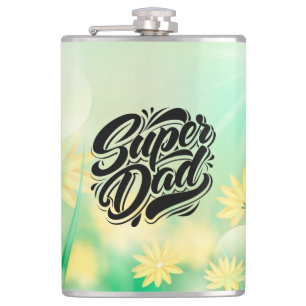 Super Dad Hero Typografie Design-67888 Heupfles