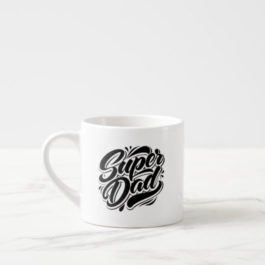 Super Dad Hero Typografie Ontwerp-67888 Espresso Kop (Links)