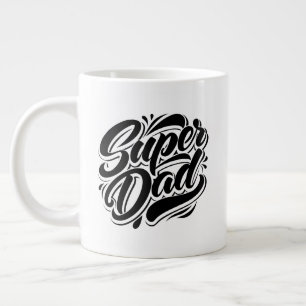Super Dad Hero Typografie Ontwerp-67888 Grote Koffiekop