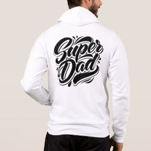 Super Dad Hero Typografie Ontwerp-67888 Hoodie