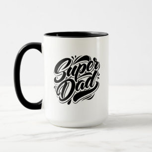 Super Dad Hero Typografie Ontwerp-67888 Mok
