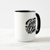 Super Dad Hero Typografie Ontwerp-67888 Mok (Voorkant rechts)