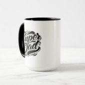 Super Dad Hero Typografie Ontwerp-67888 Mok (Voorkant links)