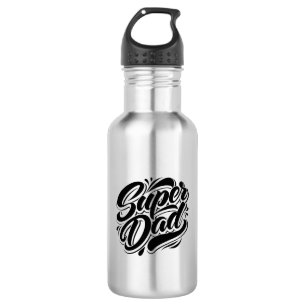 Super Dad Hero Typografie Ontwerp-67888 Waterfles