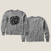 Super Dad Hero Typography Design-67888 Hoodie (Voorkant /achterkant)