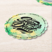 Super Dad Hero Typography Design-67888 Kartonnen Onderzetters (Gekanteld)